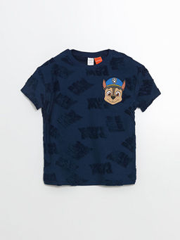 Bisiklet Yaka Paw Patrol Bask?l? Erkek ?ocuk Ti??rt