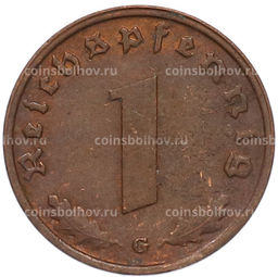 Монета 1 рейхспфенниг 1939 года G Германия