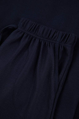 Lacivert Regular Yumusak Waffle Orme Pijama Tak?m? TMNAW26PT00066 - Trendyolmilla фото 2