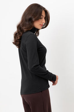 Водолазка Very Neat ЕВТ 3026/24 из хлопка с эластаном черный фото 3