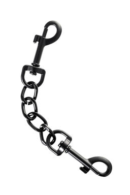 Наручники TOYFA Theatre, PU кожа, черный, 26,5 см