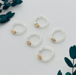 Кольцо на резинке из Лунного камня 15 р.