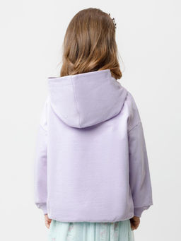 КР 302676/пастельно-лиловый джемпер (худи) для дев