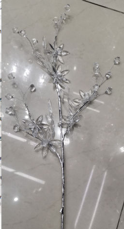 Цветок декоративный стеклярус 67 см / SA6 /уп 360/ - Галеонтрейд фото 7