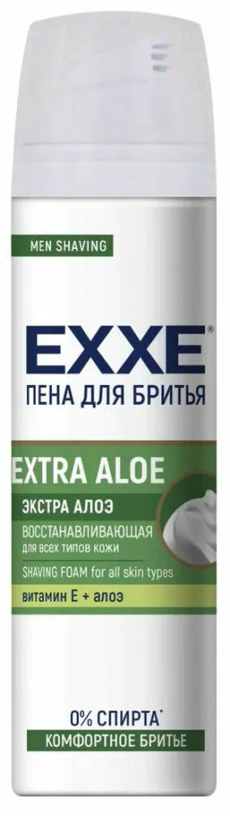 EXXE д/бритья пена 200мл EXTRA ALOE (восстанавливающая)