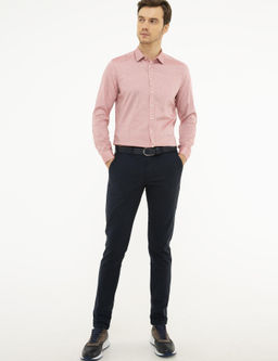 Красная зауженная рубашка с длинным рукавом - Cacharel фото 4