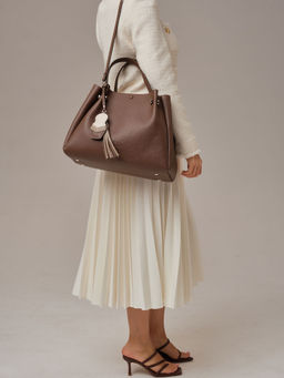 Кожаная сумка Vasilisa DBR 31210 коричневый какао  фото 7