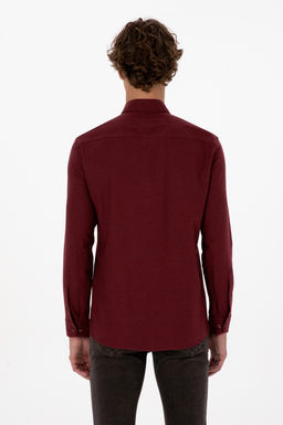 Erkek Bordo Uzun Kollu Basic G_mlek Sepette S_rpriz _ndirim - U.s. polo assn фото 5