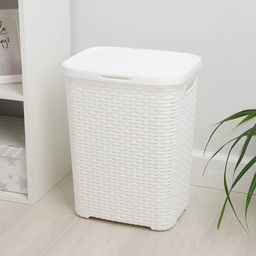 Корзина для белья Ротанг 40 л с крышкой