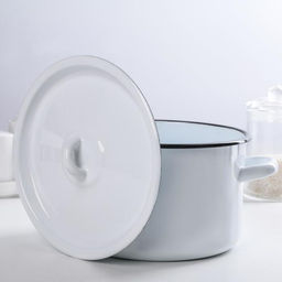 Кастрюля эмалированная, 2.9 л, d=20 см, цилиндрическая, МИКС