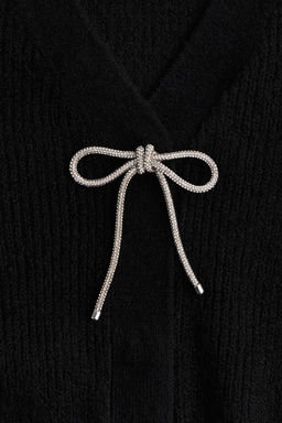 Cardigan en punto de canale con lazo - H&m фото 6