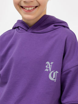 Худи с короткими рукавами сиреневого цвета для мальчиков - Mark formelle фото 4