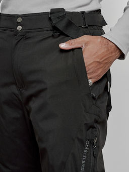 Полукомбинезон утепленный мужской зимний горнолыжный черного цвета 7431Ch - Colannia фото 36