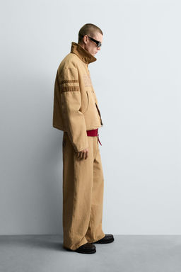 WASHED NFL WASHINGTON COMMANDERS EMBROIDERED PATCH JACKET - Zara фото 3