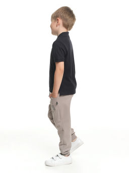 Брюки спортивные для мальчика 22-0512 серый - Mini maxi фото 4