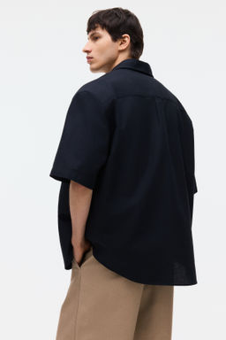 Camisa Oxford de manga corta Relaxed Fit - H&m фото 12