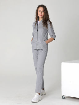 25210 Жакет серый