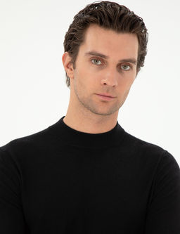 Черный зауженный свитер - Cacharel фото 2