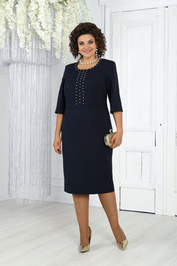 Платье Ninele 7431-Р темно-синий - Mira fashion фото 1213
