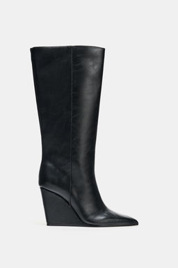 WEDGE HEEL BOOTS - Zara фото 4