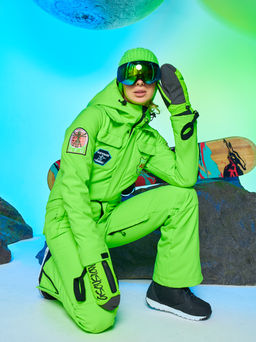 Женский сноубордический горнолыжный комбинезон Alpha Endless Aeternitas 223/2305 FAG - Салатовый  фото 8