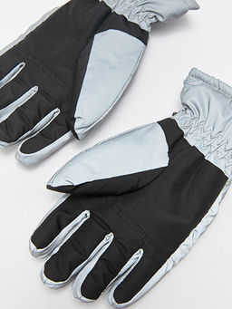 Yaz? Bask?l? Erkek ?ocuk Kal?n Eldiven - Waikiki фото 2