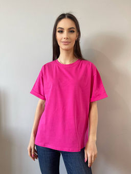 K10391 Футболка OVER SIZE РОЗОВЫЙ