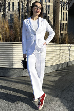 Костюм GO F3065/01-01.164-170 белый - Pirs фото 4