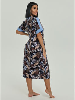 Барышня халат женский (темно-синий) - Lovetex фото 6