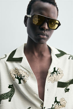 ANIMAL PRINT SHIRT - Zara фото 7
