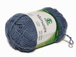 Мотылек пряжа Россия КТ 70%хлопок 30%лавсан 5х50г/140м