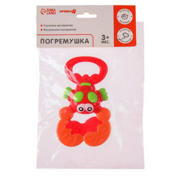 Погремушка «Крабик» с эластичными элементами, Крошка Я