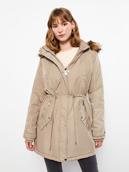 Kad?n Kap??onlu D?z Parka