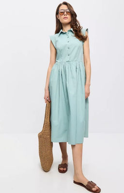 Платье хлопок OD-796-1 св.зеленое OD-796-1