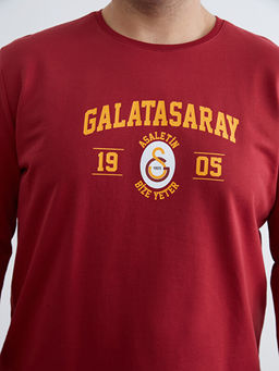 B?y?k Beden Standart Kal?p Galatasaray Bask?l? Erkek Pijama Tak?m? - Waikiki фото 3