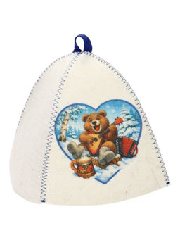 Шапка для бани с принтом "Веселье"