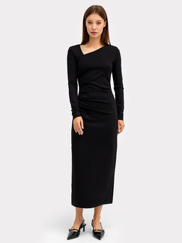 Чёрное платье женское макси - Mark formelle фото 4