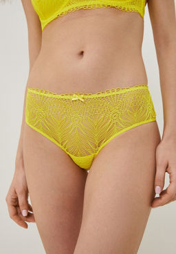 Трусы-слипы ярко-желтого цвета