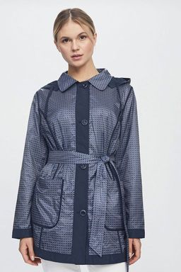 Куртка женская двусторонняя LS-904017-DN, 
темно-синий/принт геометрия - Steinberg фото 6