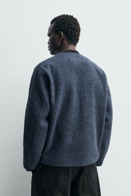 TEXTURED WOOL CARDIGAN - Zara фото 10