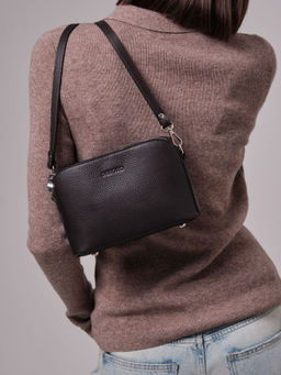 Сумка на плечо кросс-боди Deboro 30848 темно-коричневый