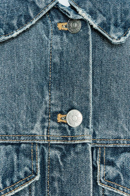 CROPPED DENIM JACKET - Zara фото 4