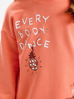 PELICAN, толстовка для девочек, Персиковый  фото 2