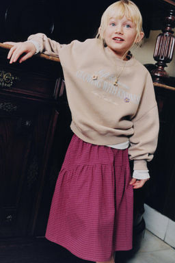 CHECK MIDI SKIRT - Zara фото 5