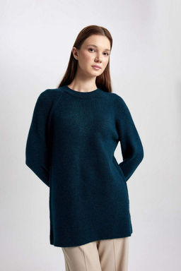 Пуловер-туника стандартного кроя - Defacto фото 4