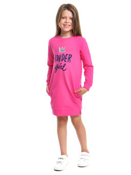 Платье с принтом с длинным рукавом UD 7072 малина - Mini maxi фото 2