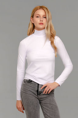 Арт.12803/3 Водолазка женская  42-50 (5 шт) Цвет:белый