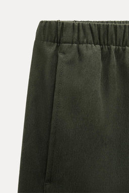 TEXTURED WIDE-LEG TROUSERS - Zara фото 24