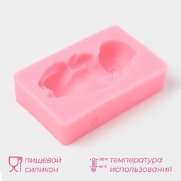 Молд для заливки 3D Пупсик, силикон, 10?6.5 см, розовый - Simaland фото 2