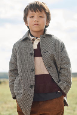 LIMITED EDITION HOUNDSTOOTH WOOL BLEND COAT - Zara фото 2